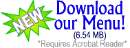 Download our Menu