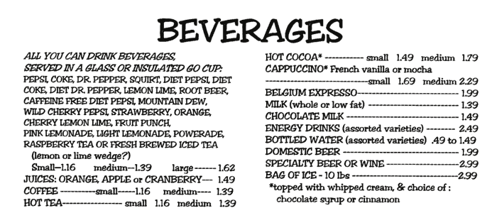 Beverages