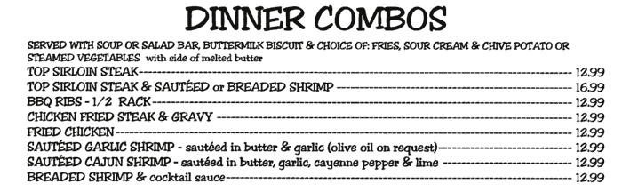 Dinner Combo