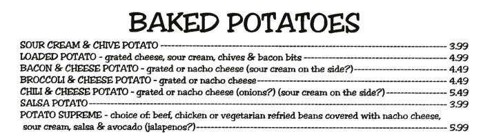 Baked Potatoes