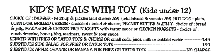 Kids Meals