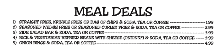 Meal Deals
