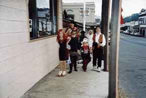 Trick or Treating in the historic downtown Mariposa